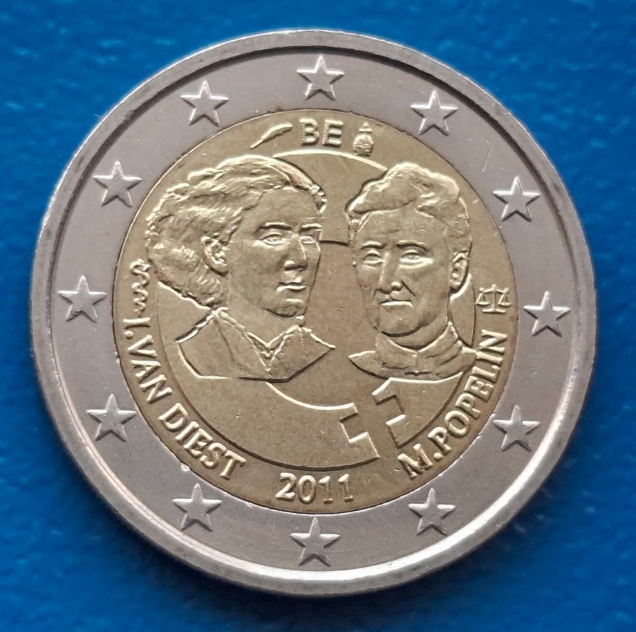 België 2 Euro "100 jaar Internationale Vrouwendag" 2011, Postzegels en Munten, Munten | Europa | Euromunten, Ophalen of Verzenden