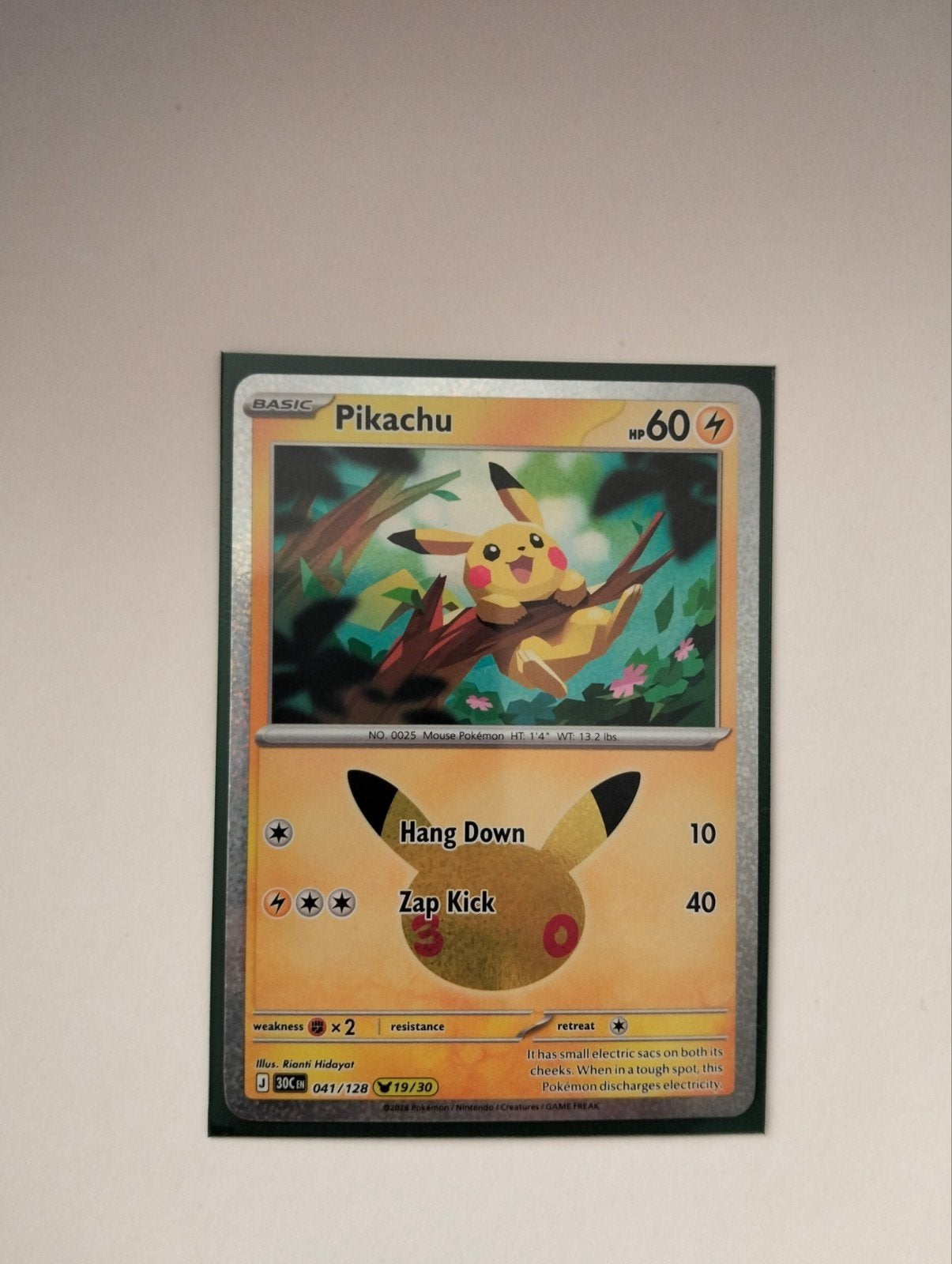 Pikachu 041/128 Pokémon Kaart - Zo goed als nieuw, Ophalen of Verzenden, Zo goed als nieuw, Losse kaart