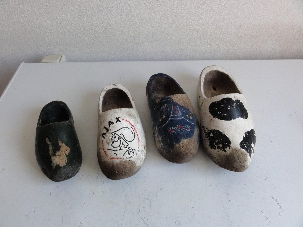 Klompjes, vier oude sierklompjes, Ophalen of Verzenden