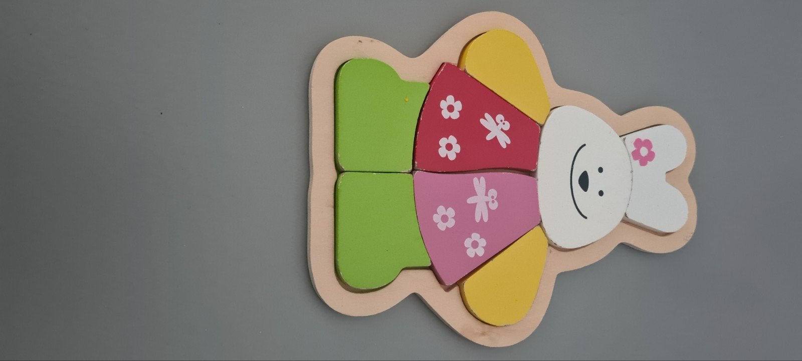 Leg puzzel, Kinderen en Baby's, Speelgoed | Kinderpuzzels, Ophalen of Verzenden, Minder dan 10 stukjes, Zo goed als nieuw