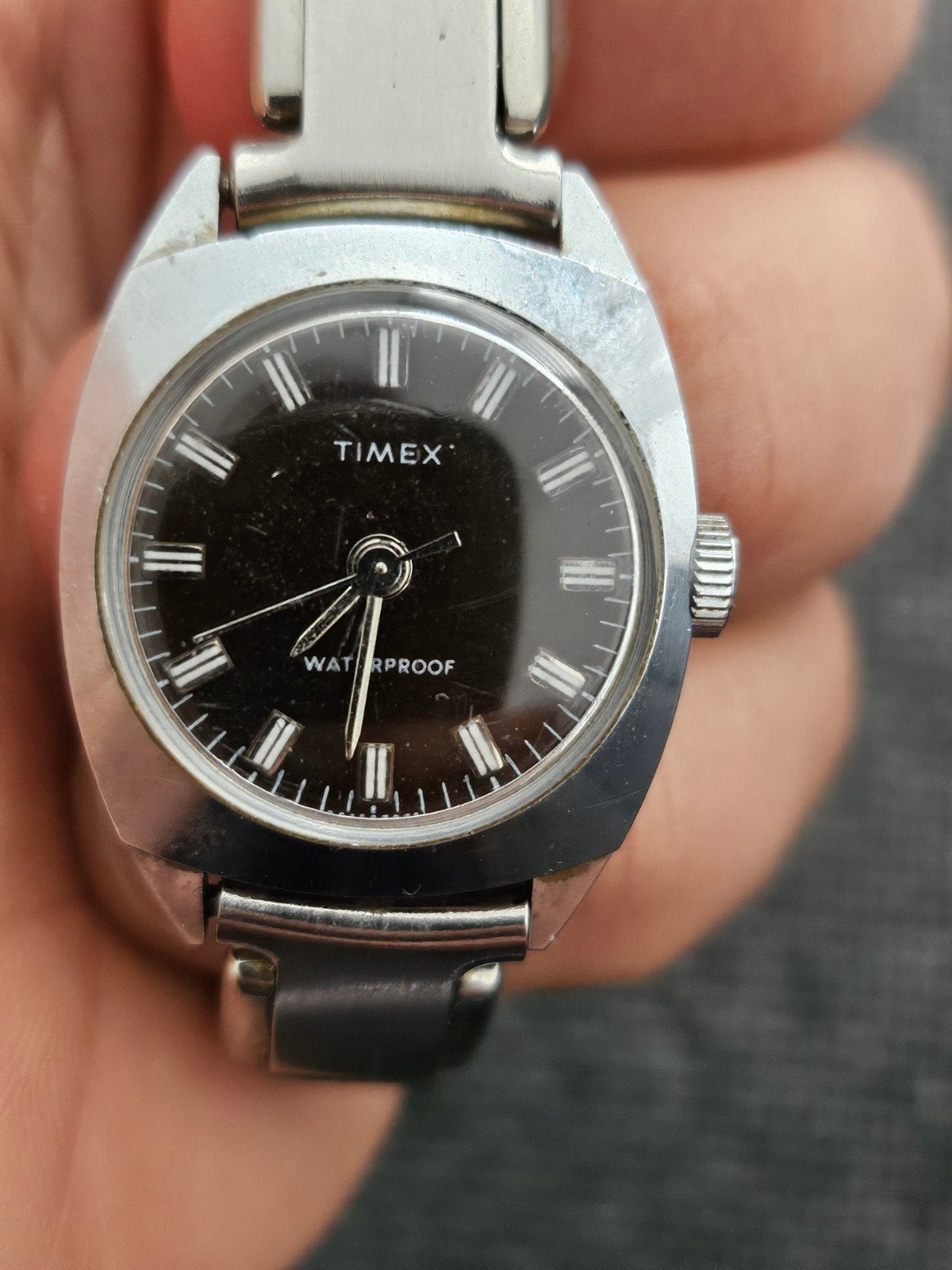 Vintage Timex Polshorloge - Waterdicht, Roestvrij Staal, Ophalen of Verzenden