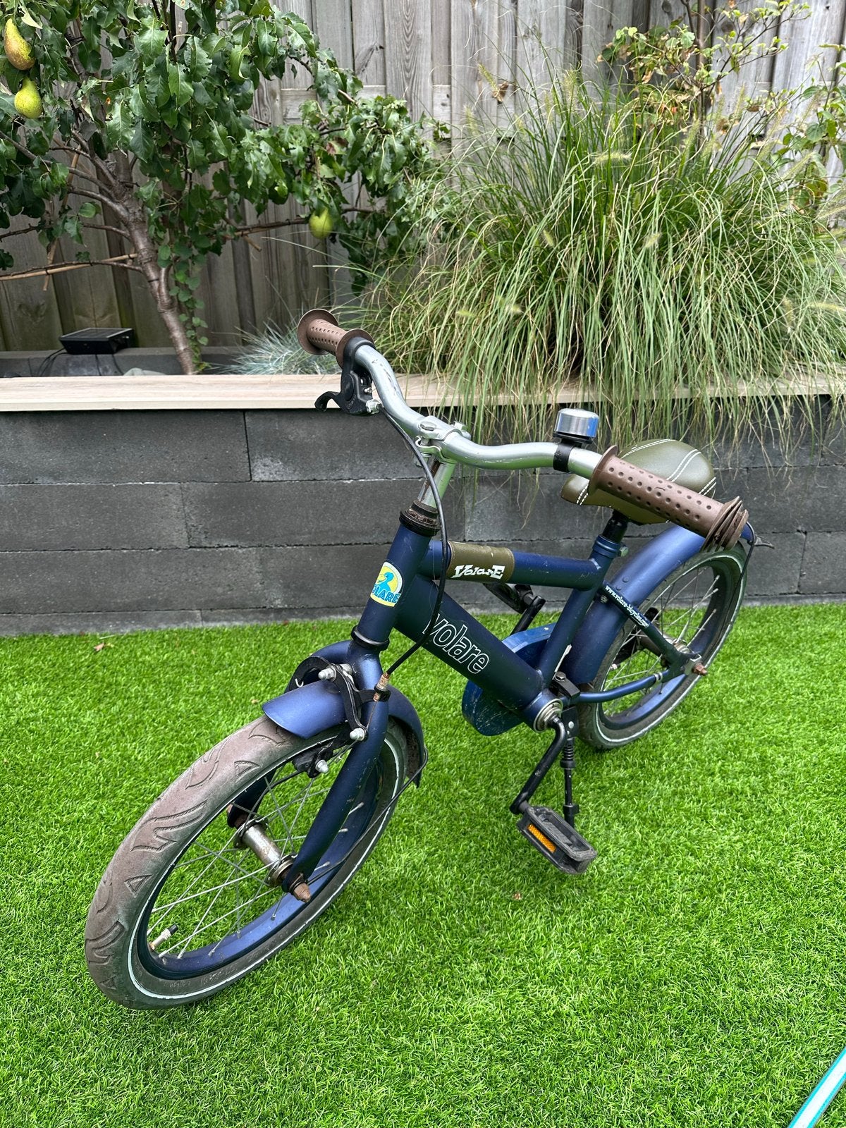 Volare kinderfiets 16 inch - Blauw, Ophalen, Gebruikt, Terugtraprem, 16 tot 20 inch