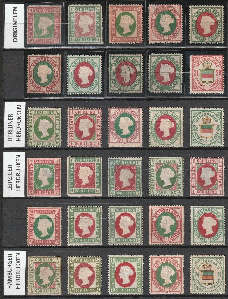 HELGOLAND - HELIGOLAND - gemengd kavel (zie scan), Ophalen of Verzenden, Duitse Keizerrijk