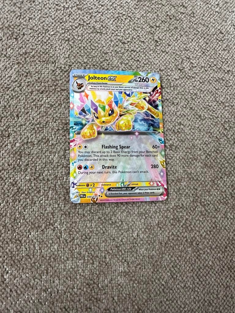 Jolteon EX 20/83 - Pokémon Kaart, Ophalen of Verzenden, Zo goed als nieuw, Losse kaart