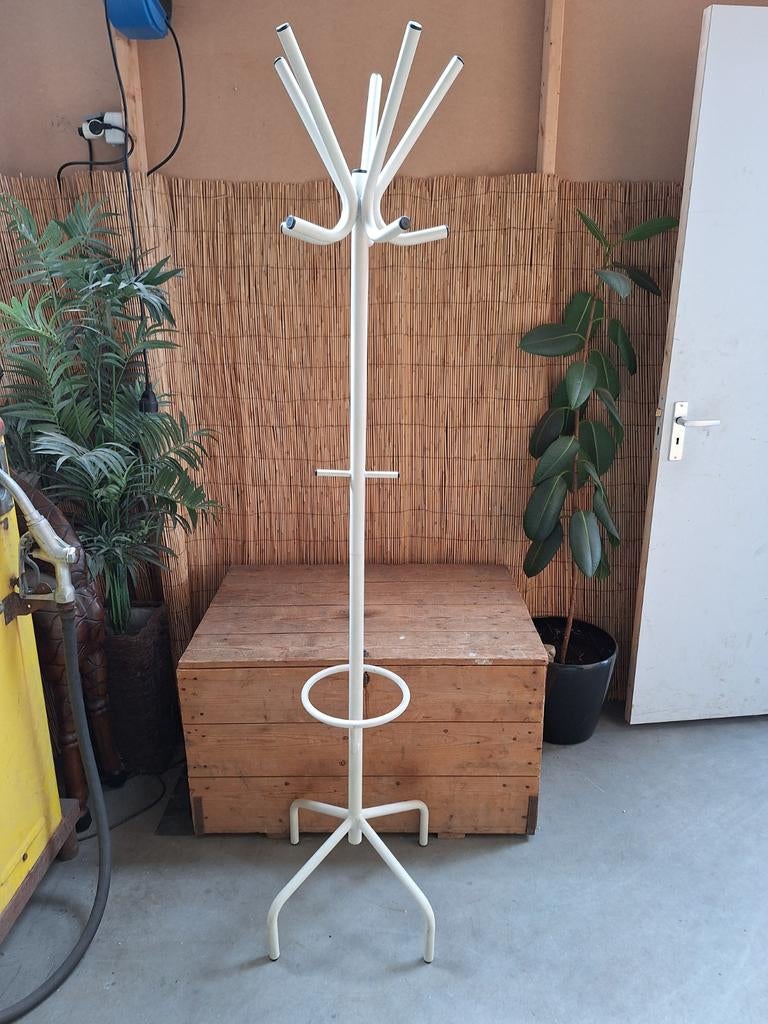 Witte staande kapstok, Ophalen, Gebruikt, Staande kapstok, 150 tot 200 cm