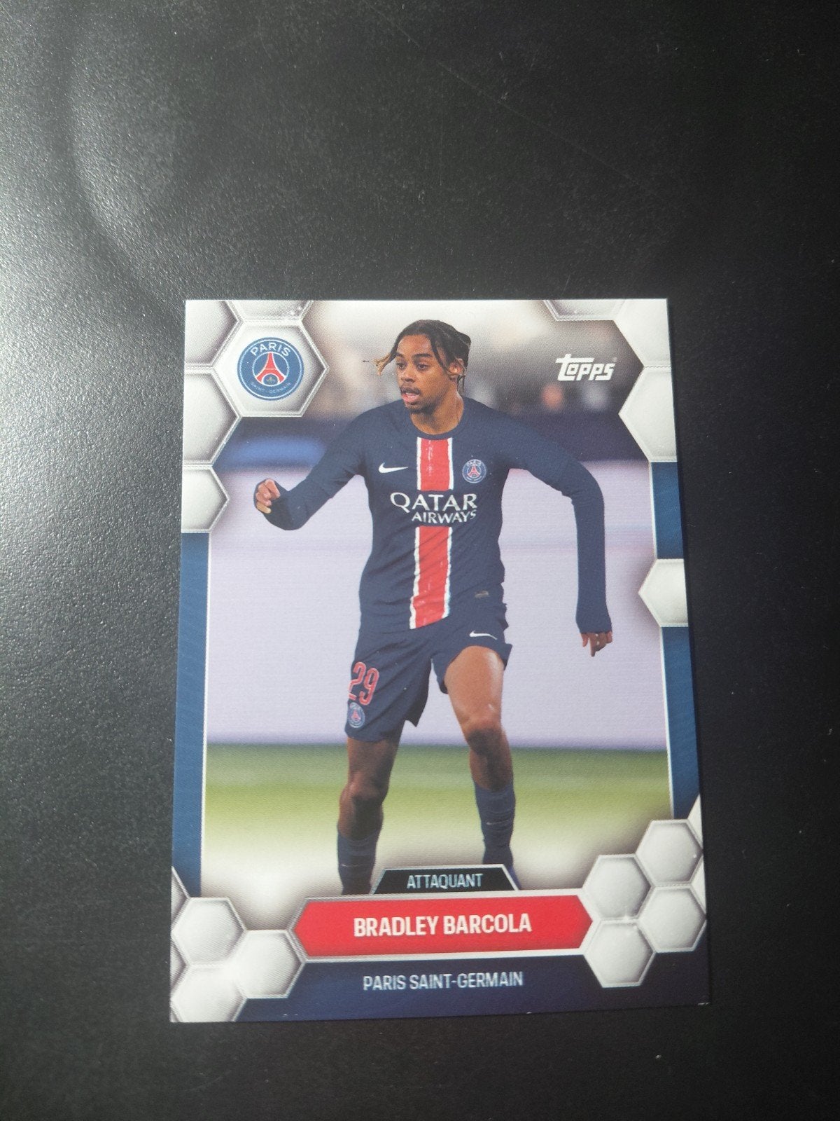 Bradley barcola (psg) topps team set, Verzamelen, Verzenden, Nieuw, Buitenlandse clubs, Spelerskaart