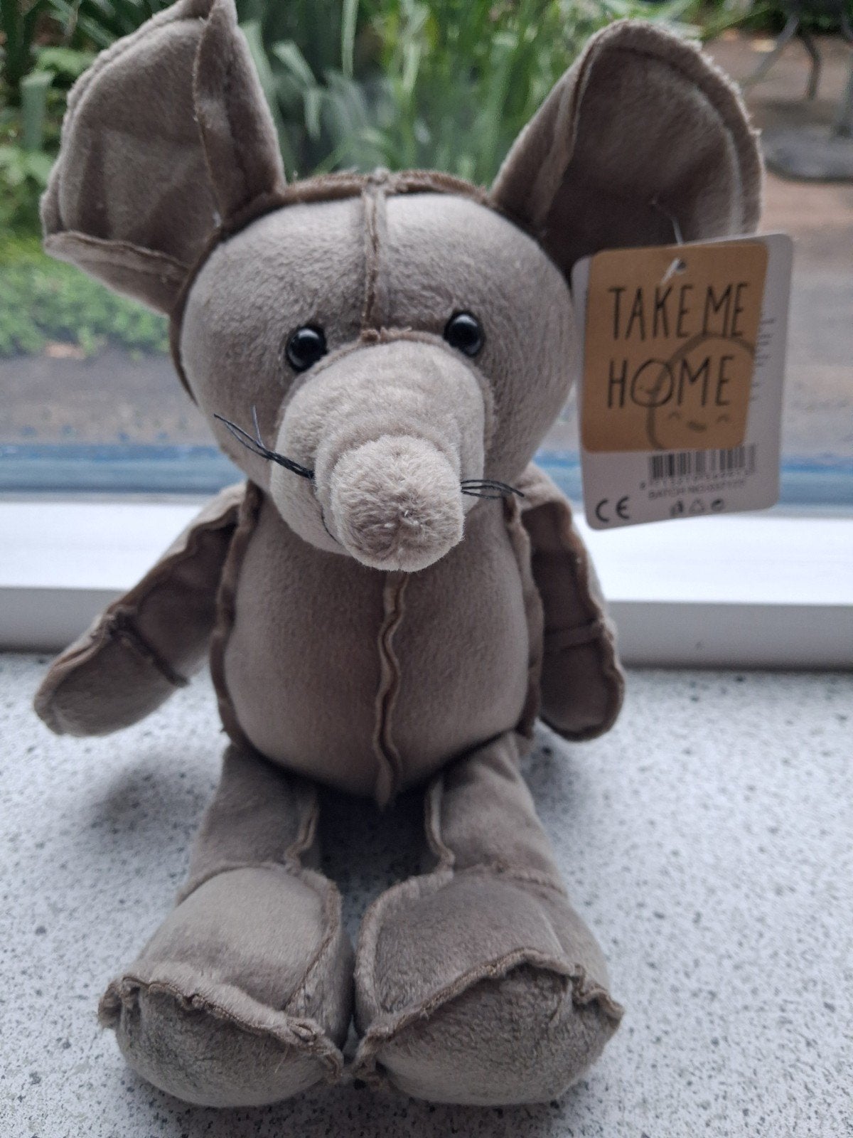 Olifant of Muis van TAKE ME HOME Toys Amsterdam, Kinderen en Baby's, Speelgoed | Knuffels en Pluche, Muis, Grijs, Ophalen of Verzenden
