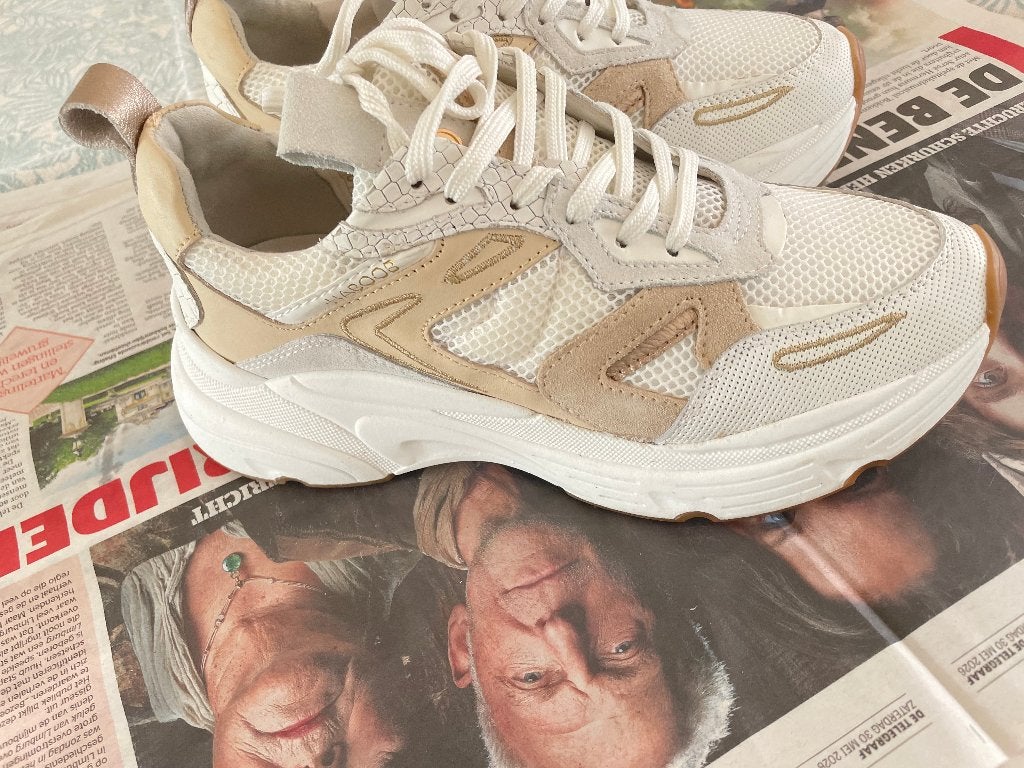 sneakers, Wit, Haboob, Ophalen of Verzenden, Sneakers of Gympen