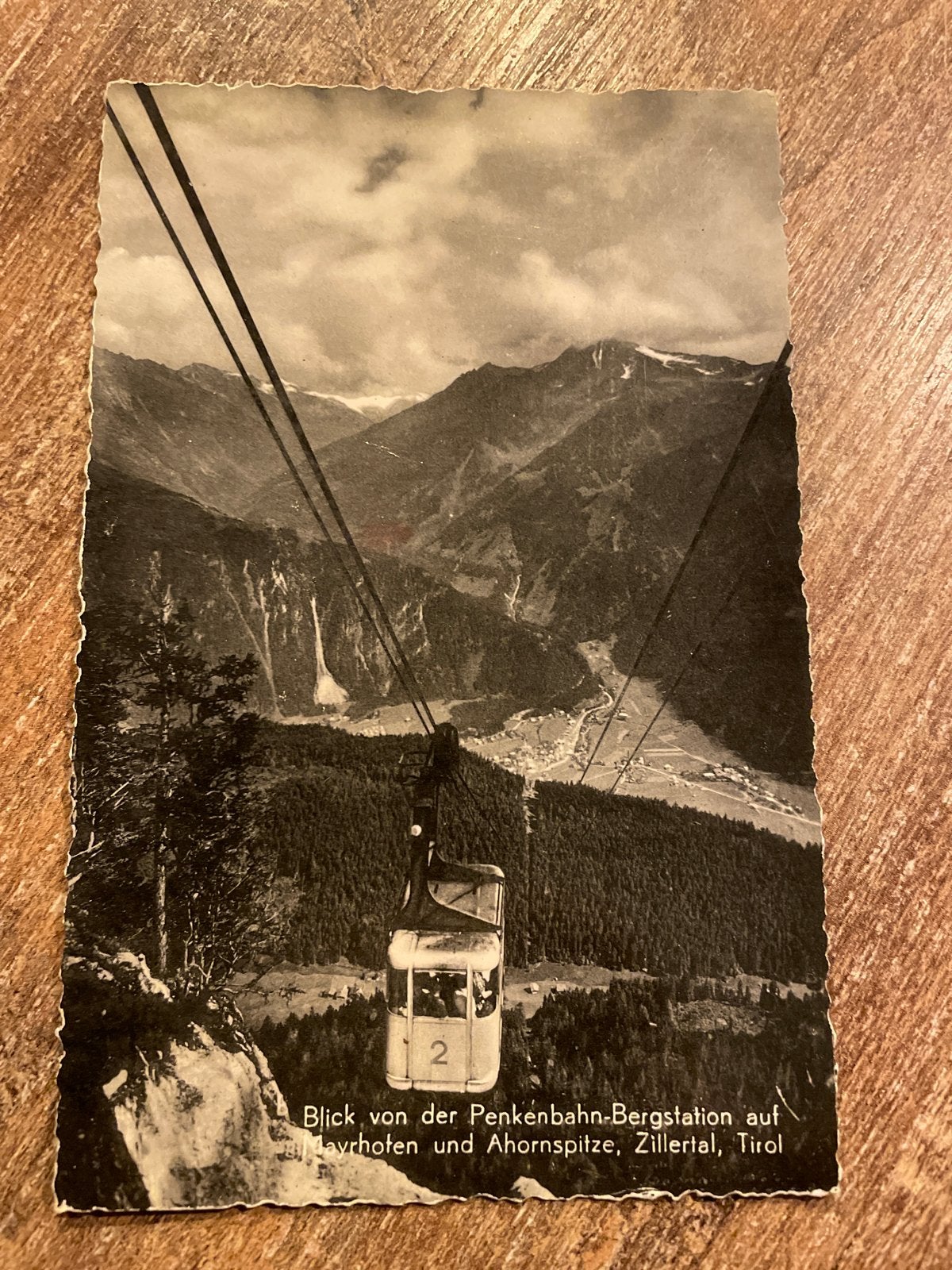 Oude ansichtkaart Penkenbahn Zillertal Tirol Oostenrijk, Ophalen of Verzenden, 1940 tot 1960, Gelopen, Oostenrijk