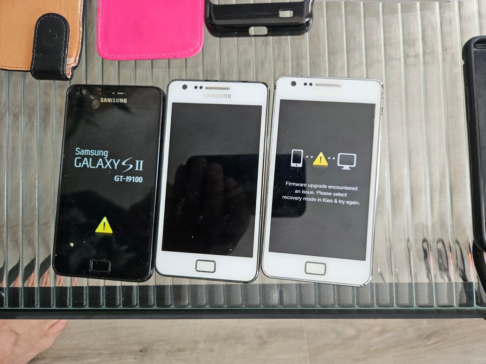 3 Samsung Galaxy S3 (werking onbekend) met accessoires, Overige modellen, Zwart, Touchscreen, Ophalen of Verzenden