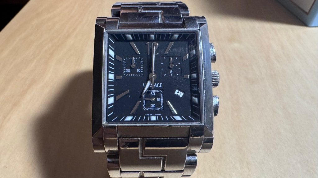 VERSACE FLC99 QUARTZ CHRONONGRAPH, Overige merken, Staal, Staal, Polshorloge