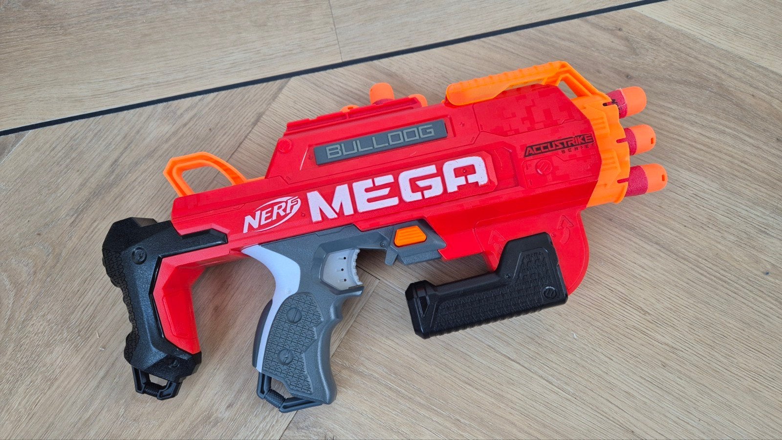 NERF AccuStrike Mega Bulldog Blaster - Zo goed als nieuw, Ophalen of Verzenden, Zo goed als nieuw, Jongen of Meisje