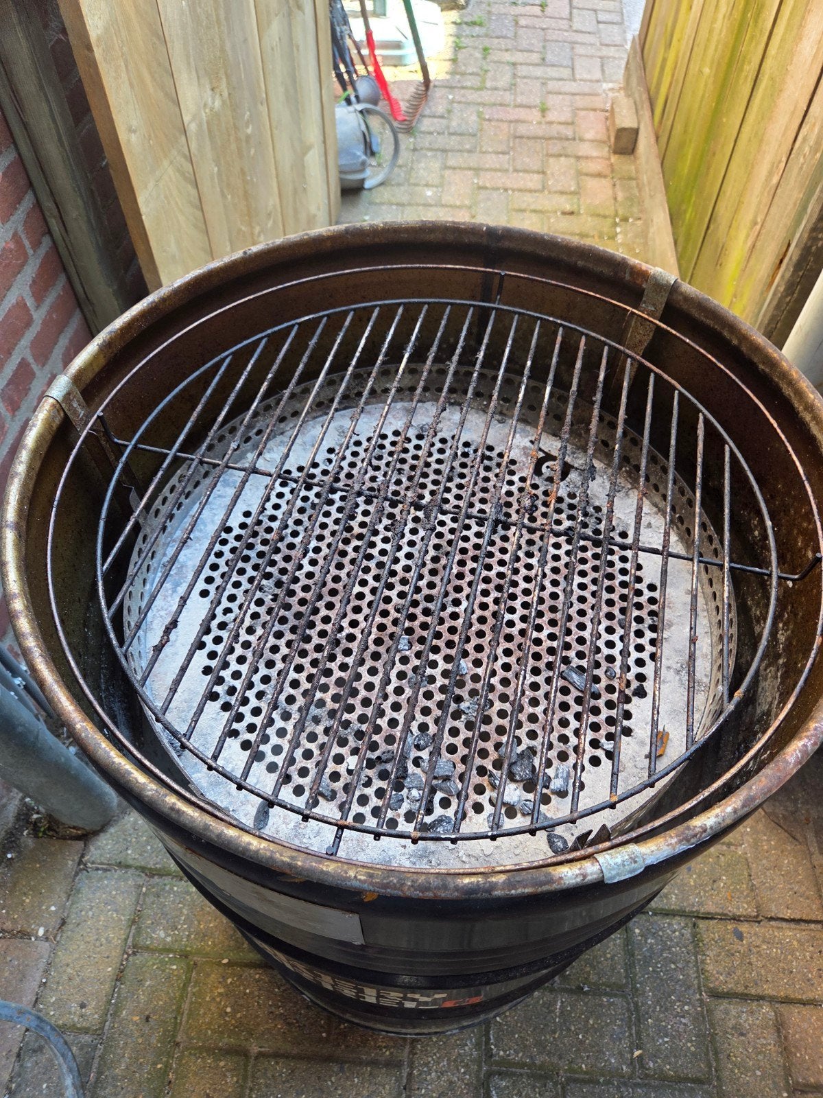 Barbque barrel, Tuin en Terras, Houtskoolbarbecues, Ophalen