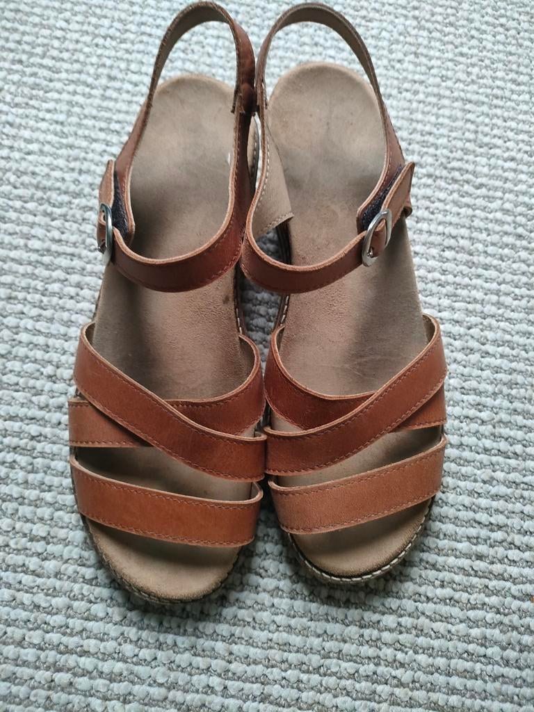 Feyn sandalen sleehak maat 40, Kleding | Dames, Schoenen, Feyn, Bruin, Gedragen, Sandalen of Muiltjes