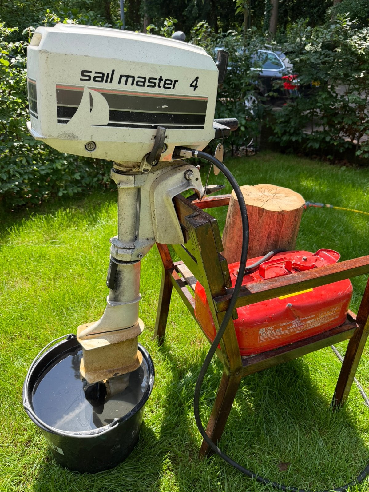 Johnson sail master 4, 2 takt, buitenboord motor, Ophalen, Gebruikt, Minder dan 15 m²