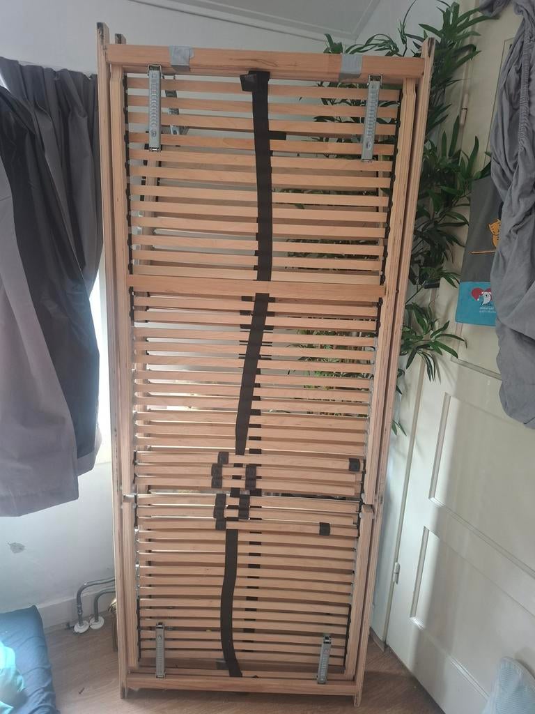 2 lattenbodems van 80 bij 200, Huis en Inrichting, Slaapkamer | Matrassen en Bedbodems, Ophalen, Gebruikt, Eenpersoons, 80 cm