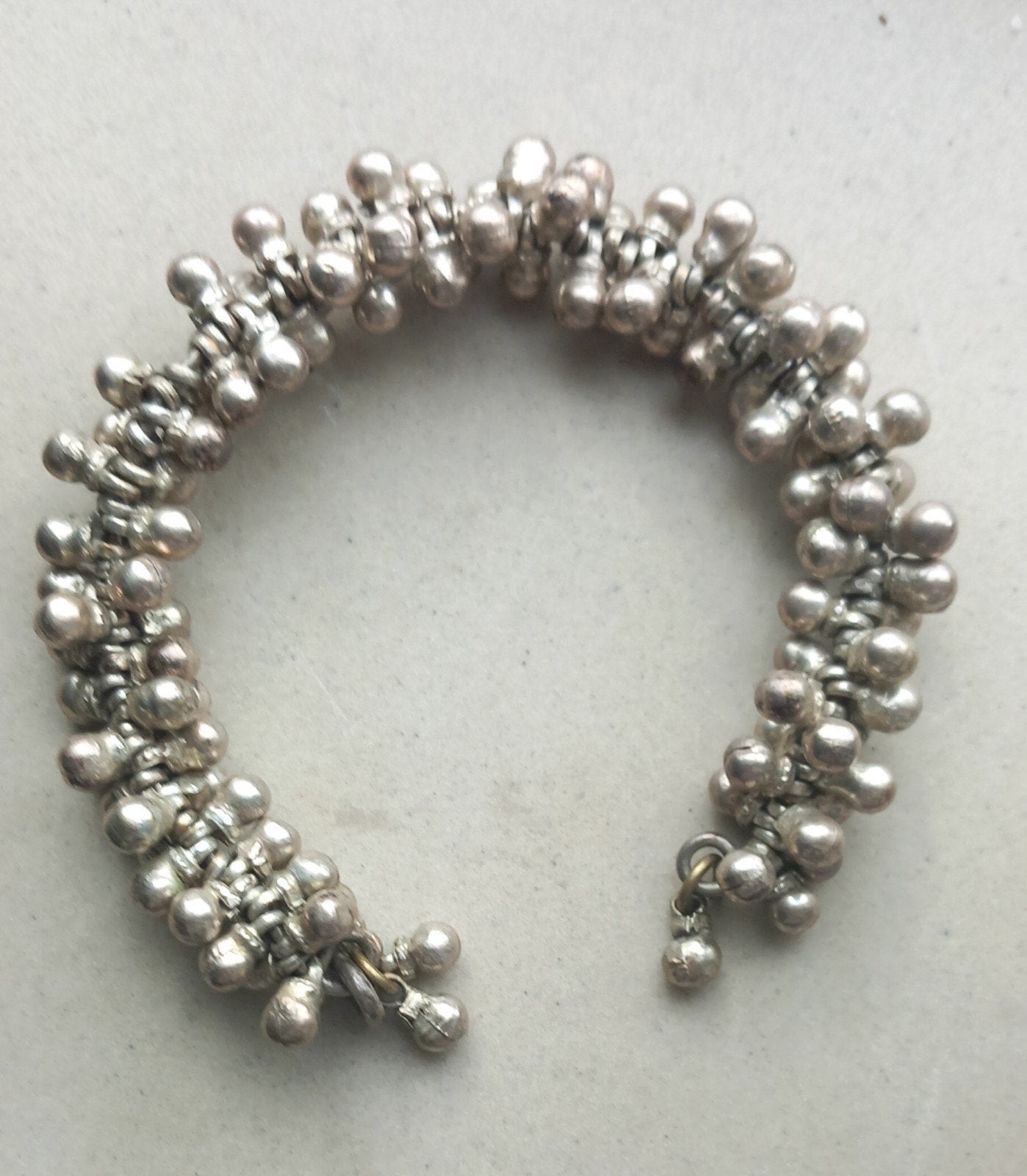 traditionele Indiase tribal armband, Ophalen of Verzenden, Zo goed als nieuw, Zilver, Zilver