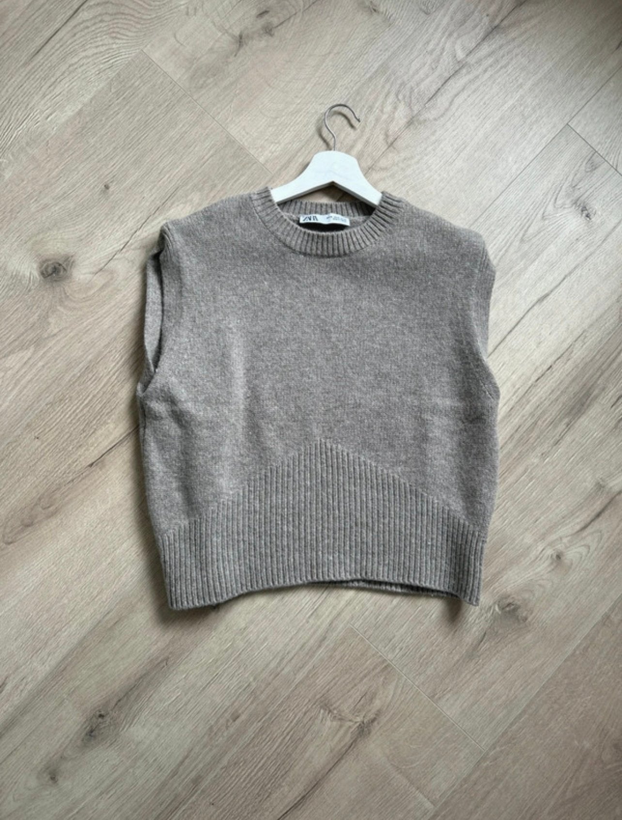 Zara gebreide gilet maat XL nieuw, Ophalen of Verzenden, Zo goed als nieuw, Maat 46/48 (XL) of groter, Bruin