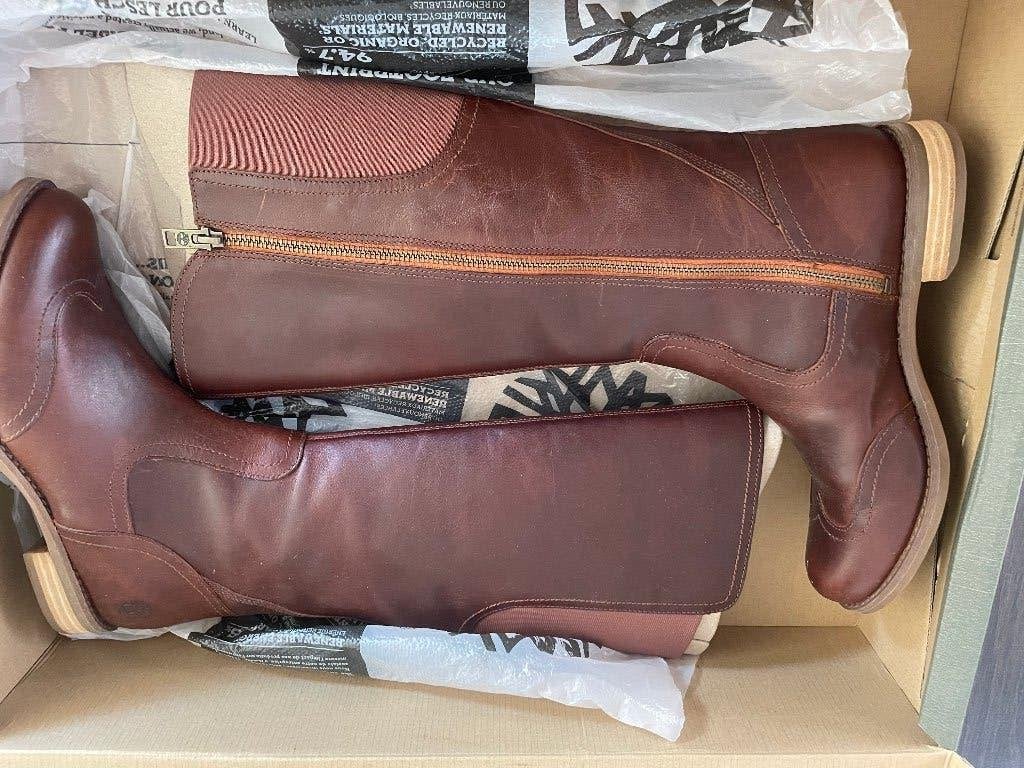Laarzen Timberland mt 38, Hoge laarzen, Bruin, Ophalen of Verzenden, Zo goed als nieuw