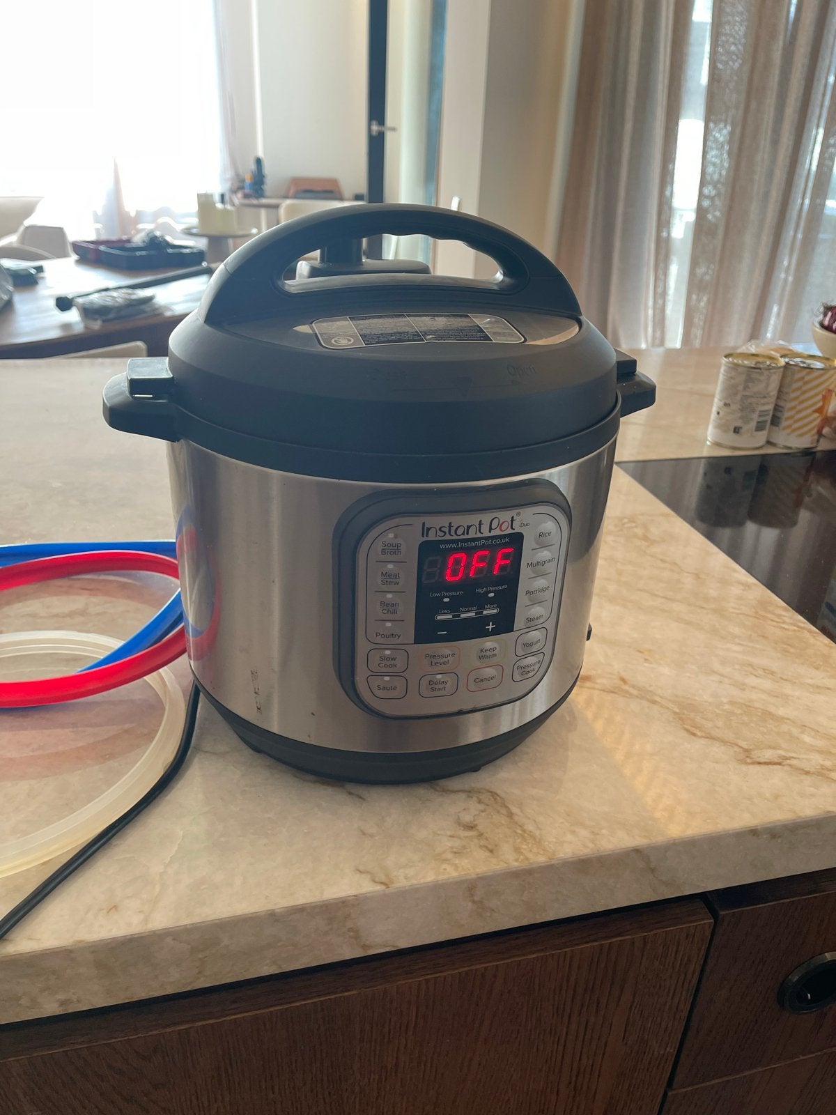 Instant Pot Duo 60 - Elektrische Snelkookpan 5.7L, 45 tot 50 cm, Minder dan 45 cm, Oven, Ophalen of Verzenden