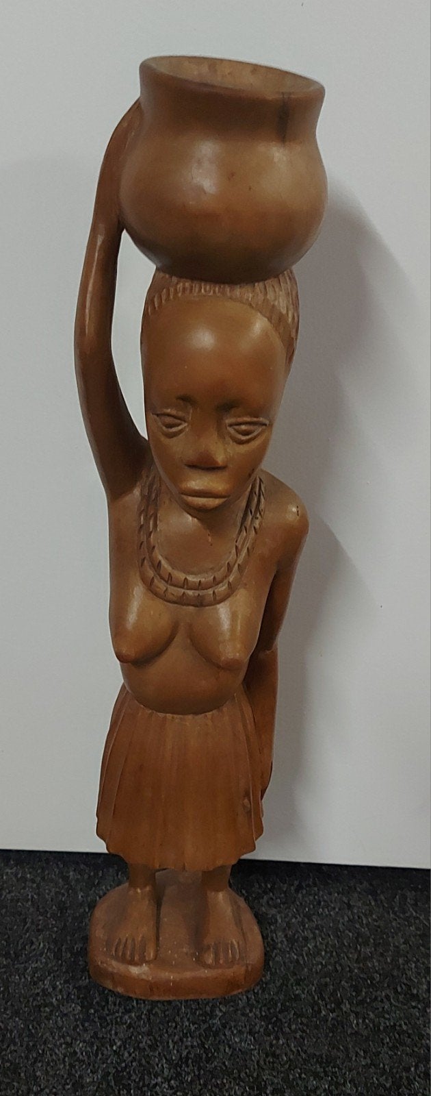 houten beeld, Handgemaakt, Beeld, Hout, Bruin