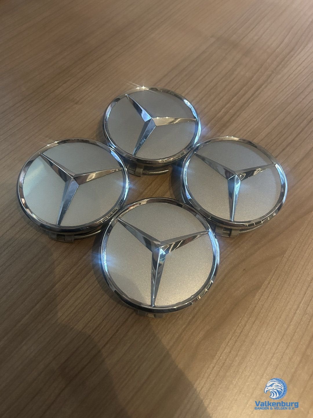 ORIGINELE Mercedes Benz naafkap naafdop set chroom, Gebruikt, -, Verzenden, -