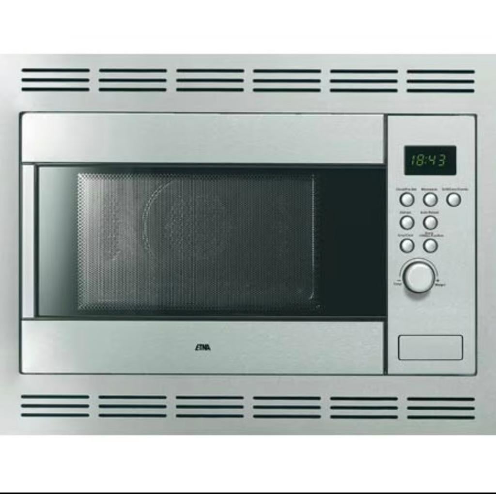 ETNA Inbouw Combimagnetron - Zilver, Combimagnetron, Gebruikt, 60 cm of meer, Grill