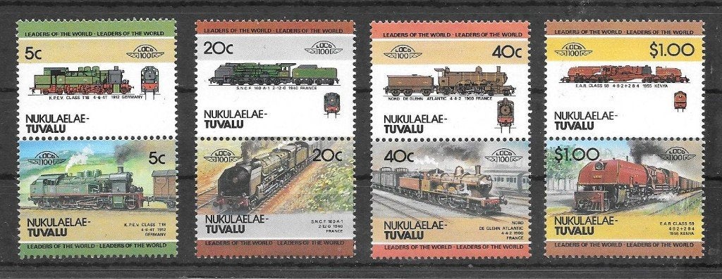 Nukulaelae - Tuvalu 1984 Locomotieven, Verzenden, Postfris
