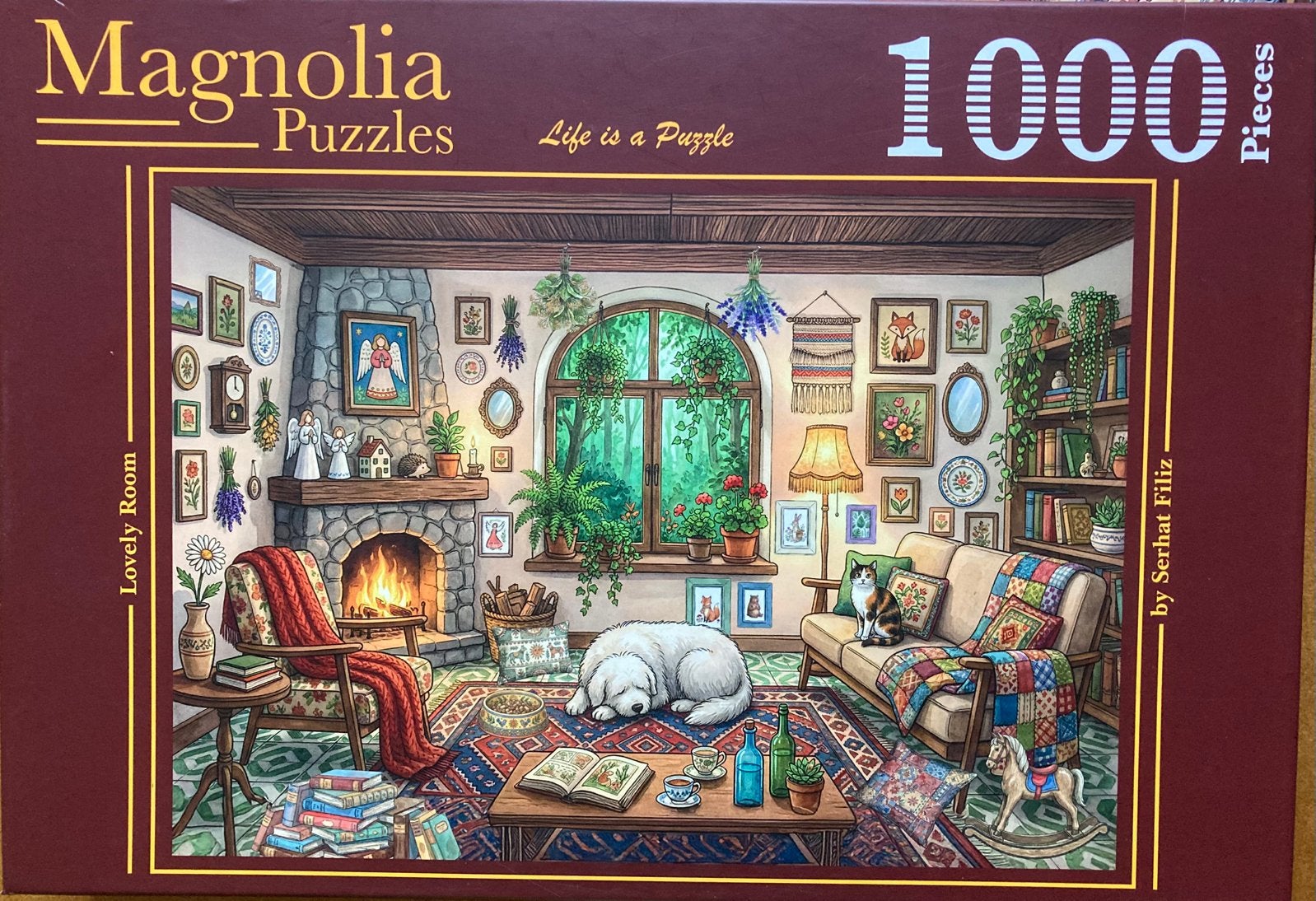 Magnolia 1000🧩 Lovely Room, Ophalen of Verzenden, 500 t/m 1500 stukjes, Zo goed als nieuw, Legpuzzel