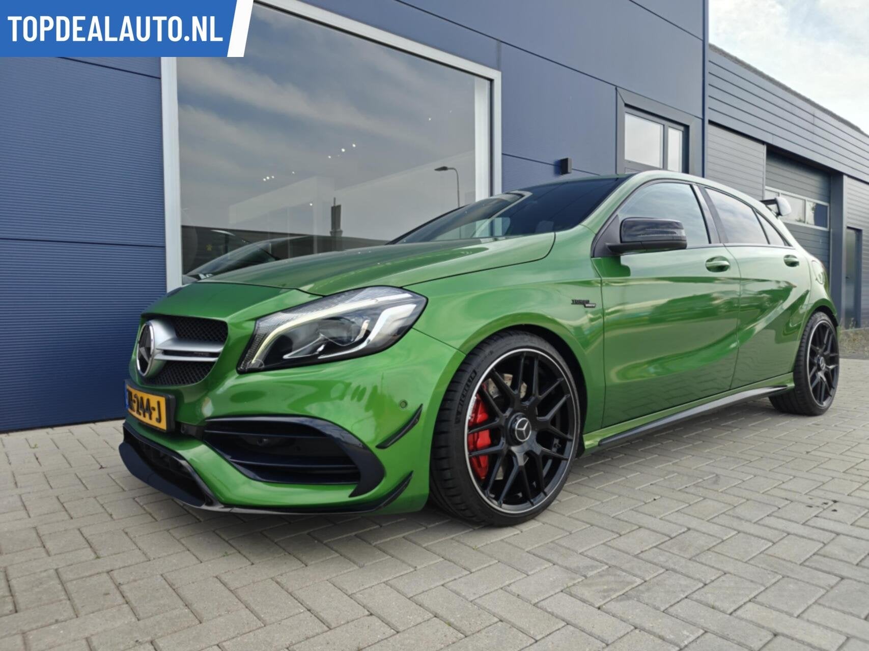 Mercedes A-klasse AMG 45 4MATIC Aeropakket, Auto's, Automaat, Automatische klimaatregeling, Gebruikt, Euro 6