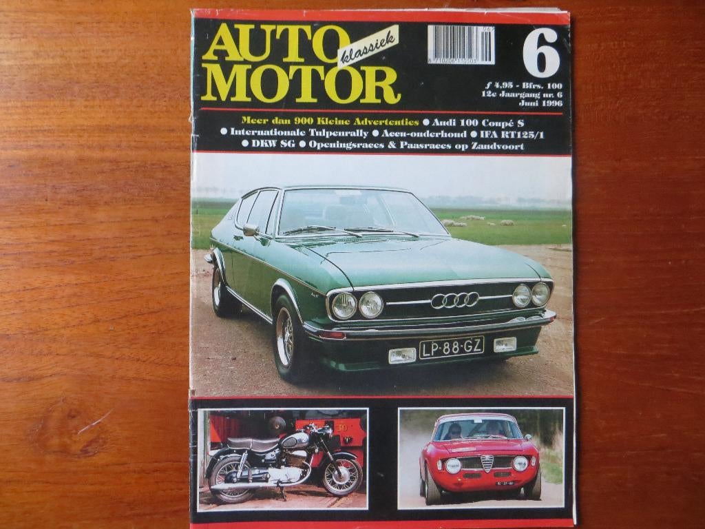 Auto Motor Klassiek 6 1996 Audi 100 Coupé S, DKW SG, IFA RT, Ophalen of Verzenden, Nieuw, Audi