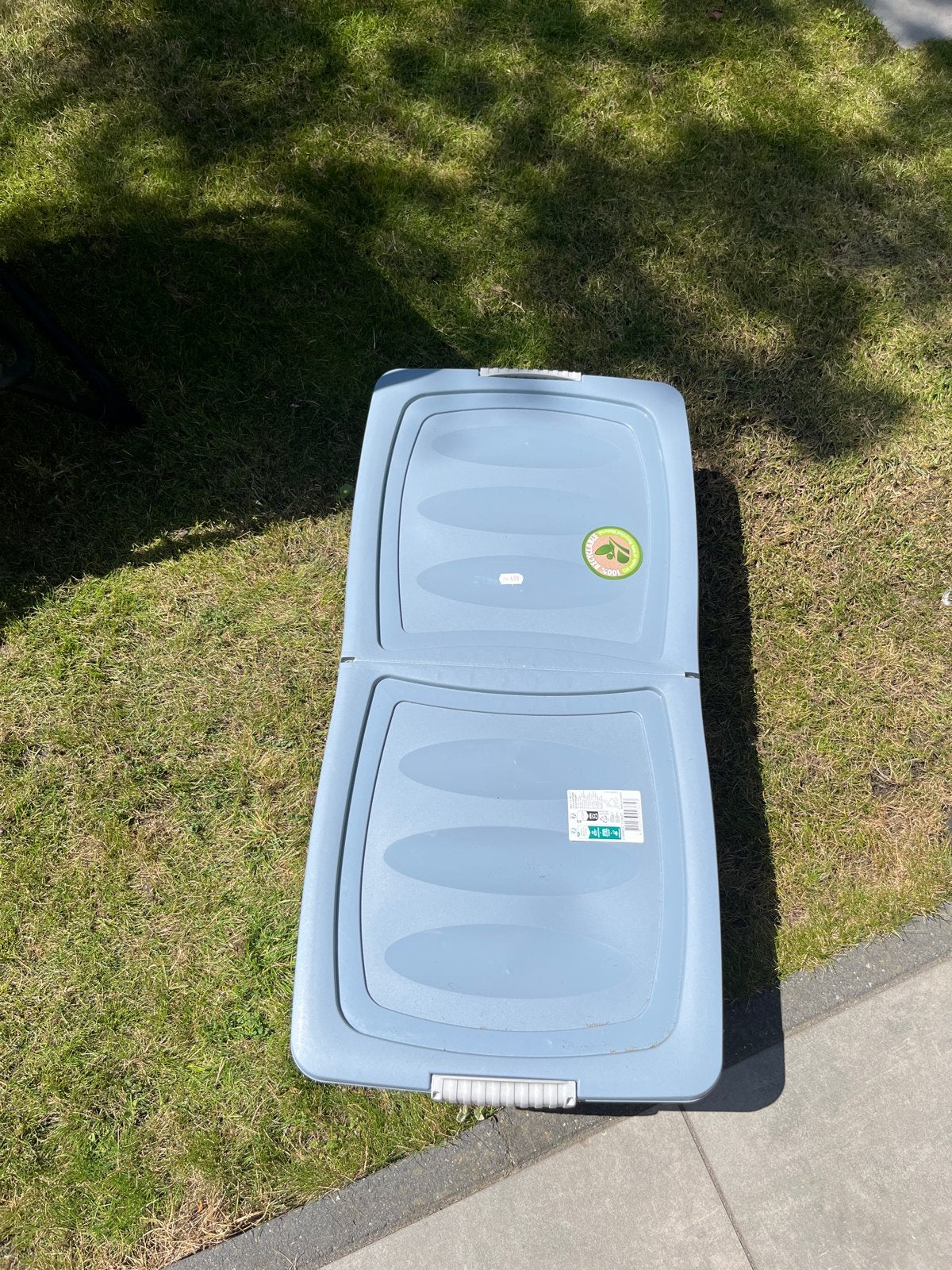 Opbergbox met wielen en deksel, Ophalen, Kunststof, Gebruikt, 50 tot 100 cm