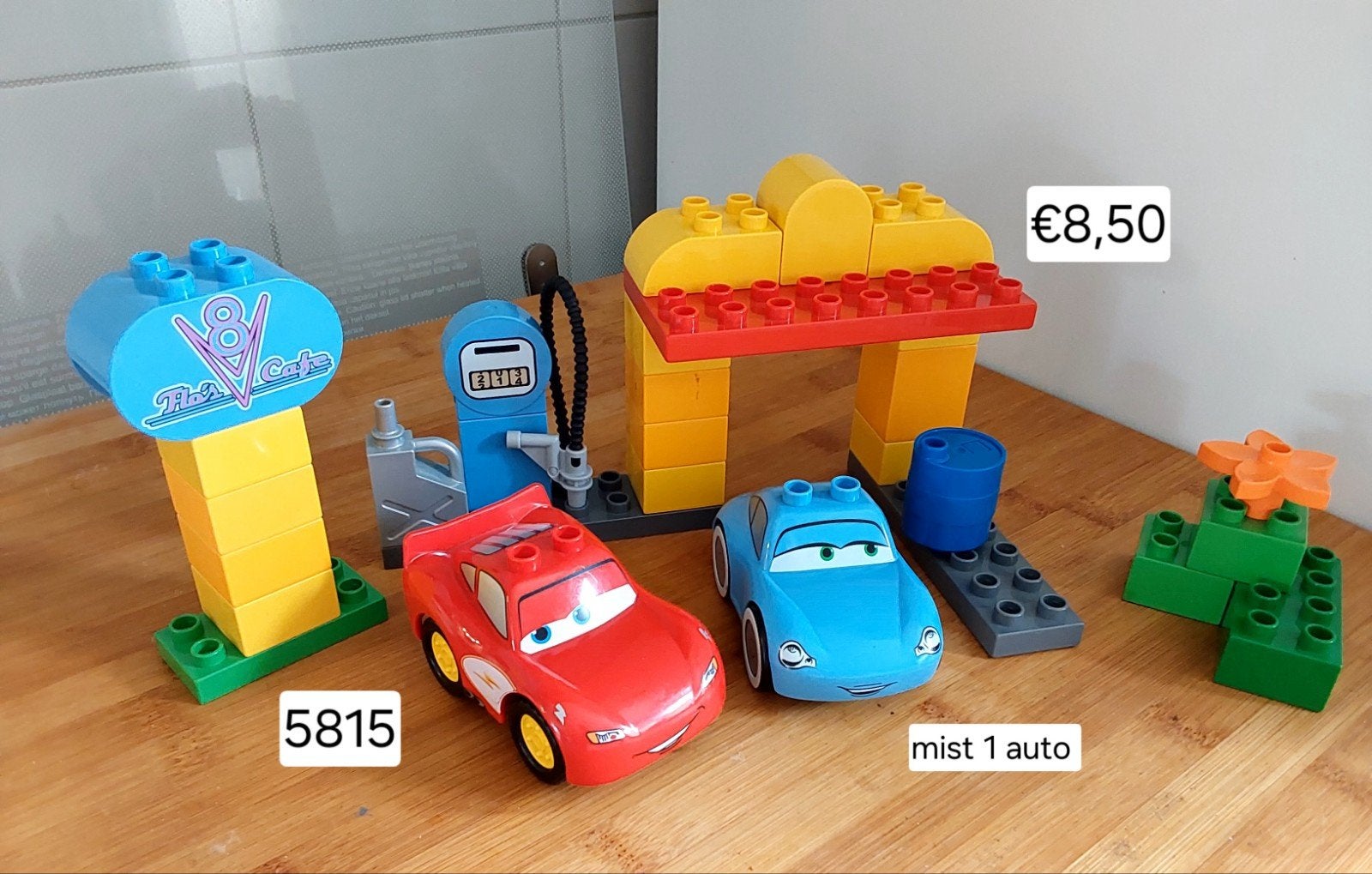 Duplo Cars 5815 Bliksem McQueen, Gebruikt, Overige thema's, Ophalen of Verzenden, Compleet