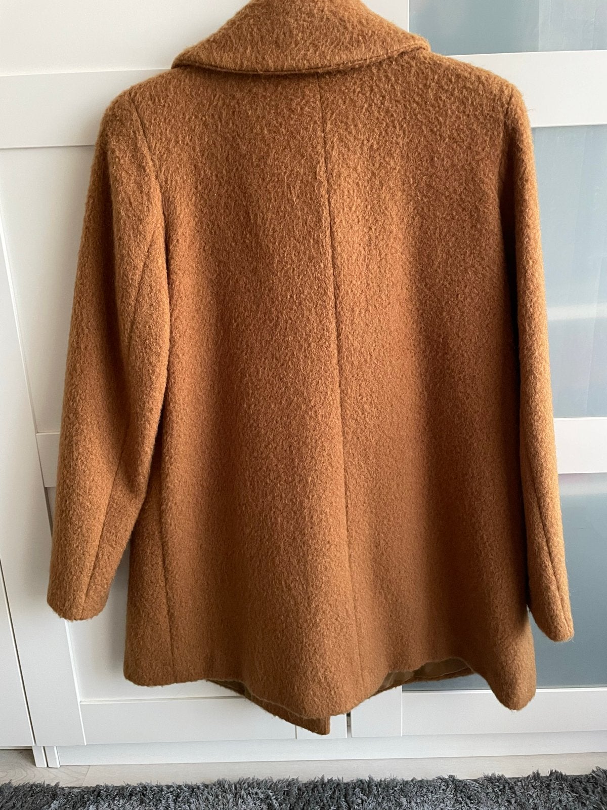 Miss Etam wollen jas, maat M, bruin, Ophalen of Verzenden, Zo goed als nieuw, Maat 38/40 (M), Bruin