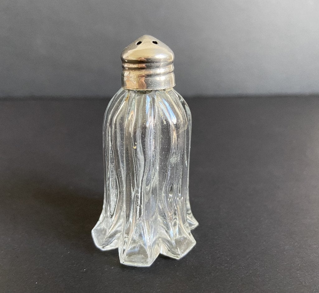 KLEIN Vintage Zoutvaatje Glas 6 cm, Ophalen of Verzenden