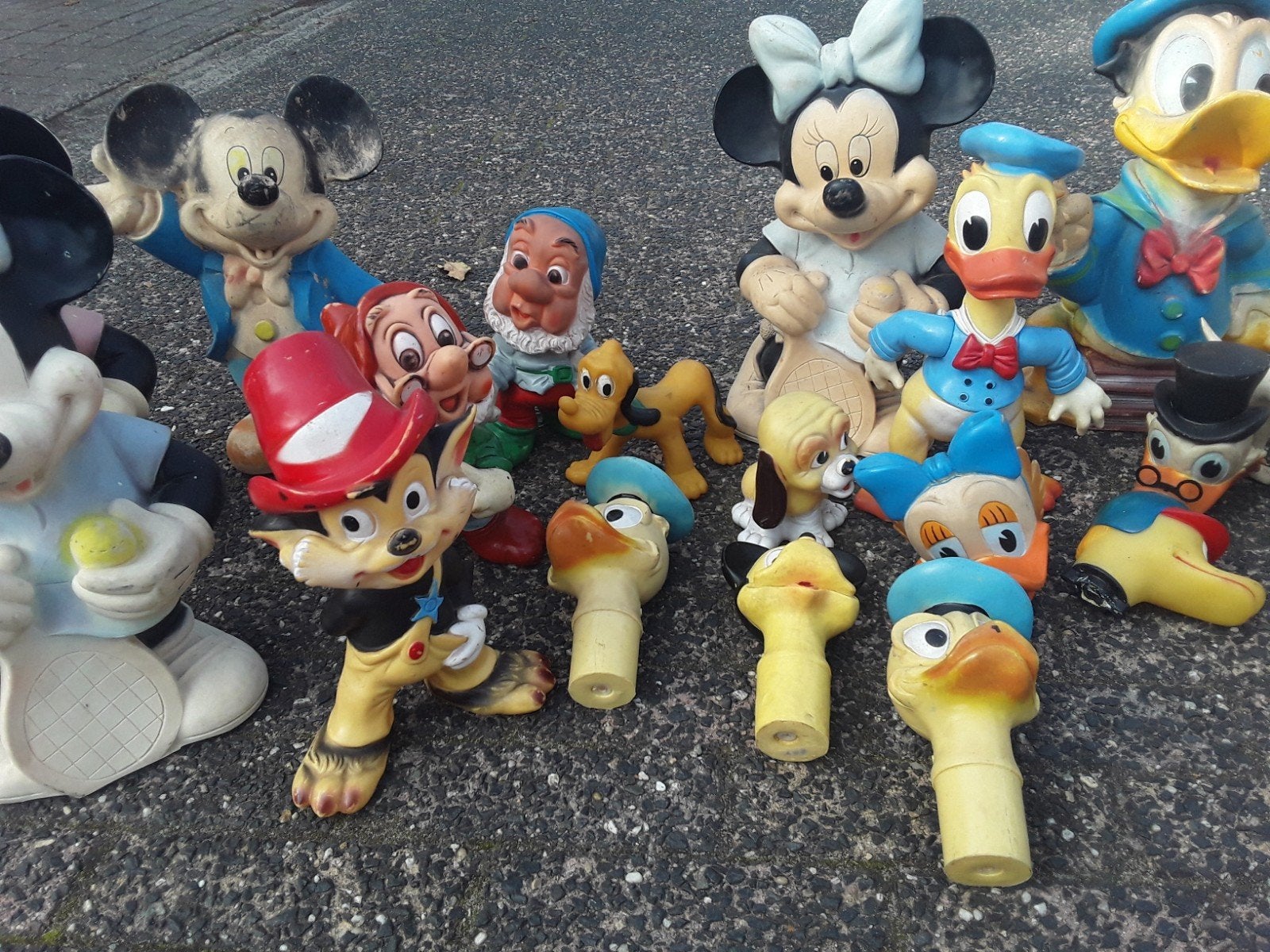 Walt Disney figuren jaren 50/60. Micky Mouse,Donald Duck etc, Antiek en Kunst, Ophalen of Verzenden