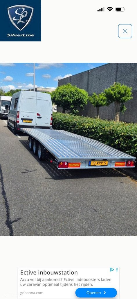 Carliner 560 x 210 3500 kg, bj. 2025 motor / autotransporter, Auto diversen, Aanhangers en Bagagewagens, Gebruikt