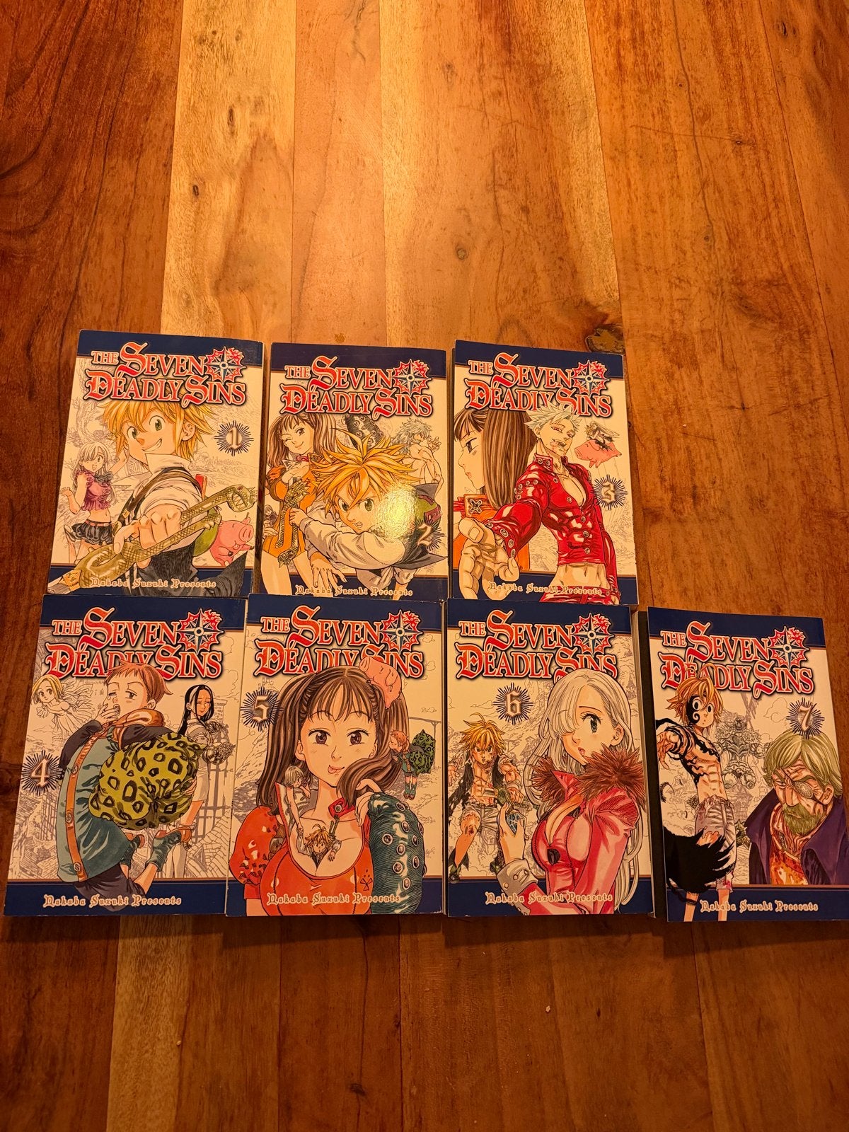 The Seven Deadly Sins Manga - Deel 1 t/m 7, Boeken, Meerdere stripboeken, Ophalen of Verzenden, Zo goed als nieuw