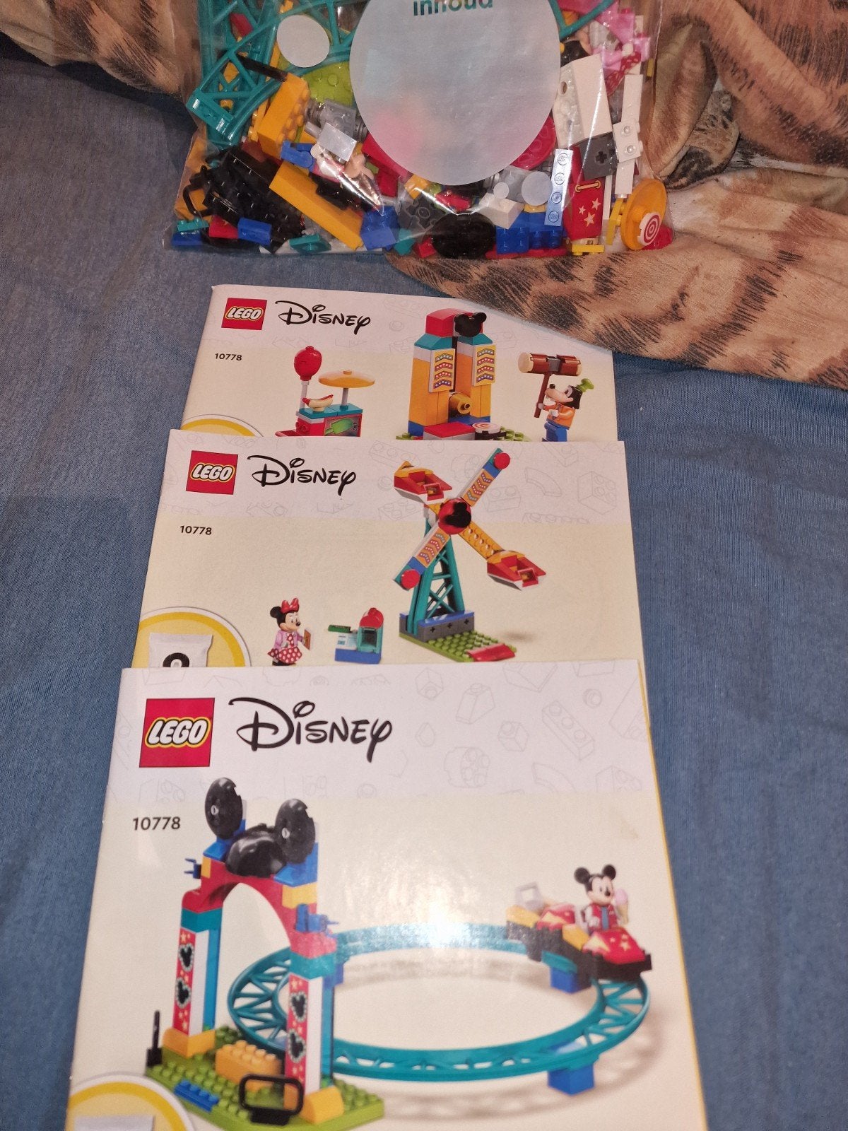 LEGO Disney 10778 Mickey, Minnie & Goofy Kermis Avontuur, Compleet, Lego, Ophalen of Verzenden, Zo goed als nieuw