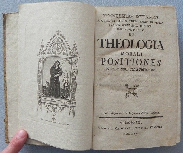 De theologia morali positiones in usum suorum auditorum. Wen, Ophalen of Verzenden