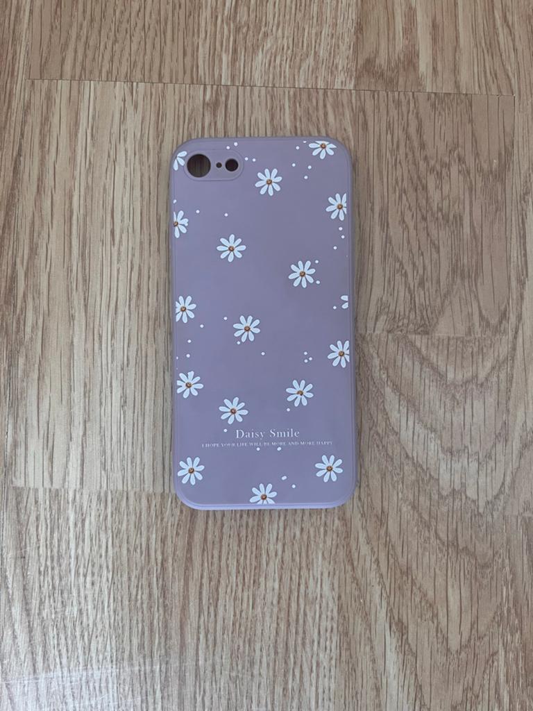 Daisy Smile iPhone Hoesje - Lavendel met Madeliefjes, Paars, Overige merken, Hoesje of Tasje, Ophalen of Verzenden