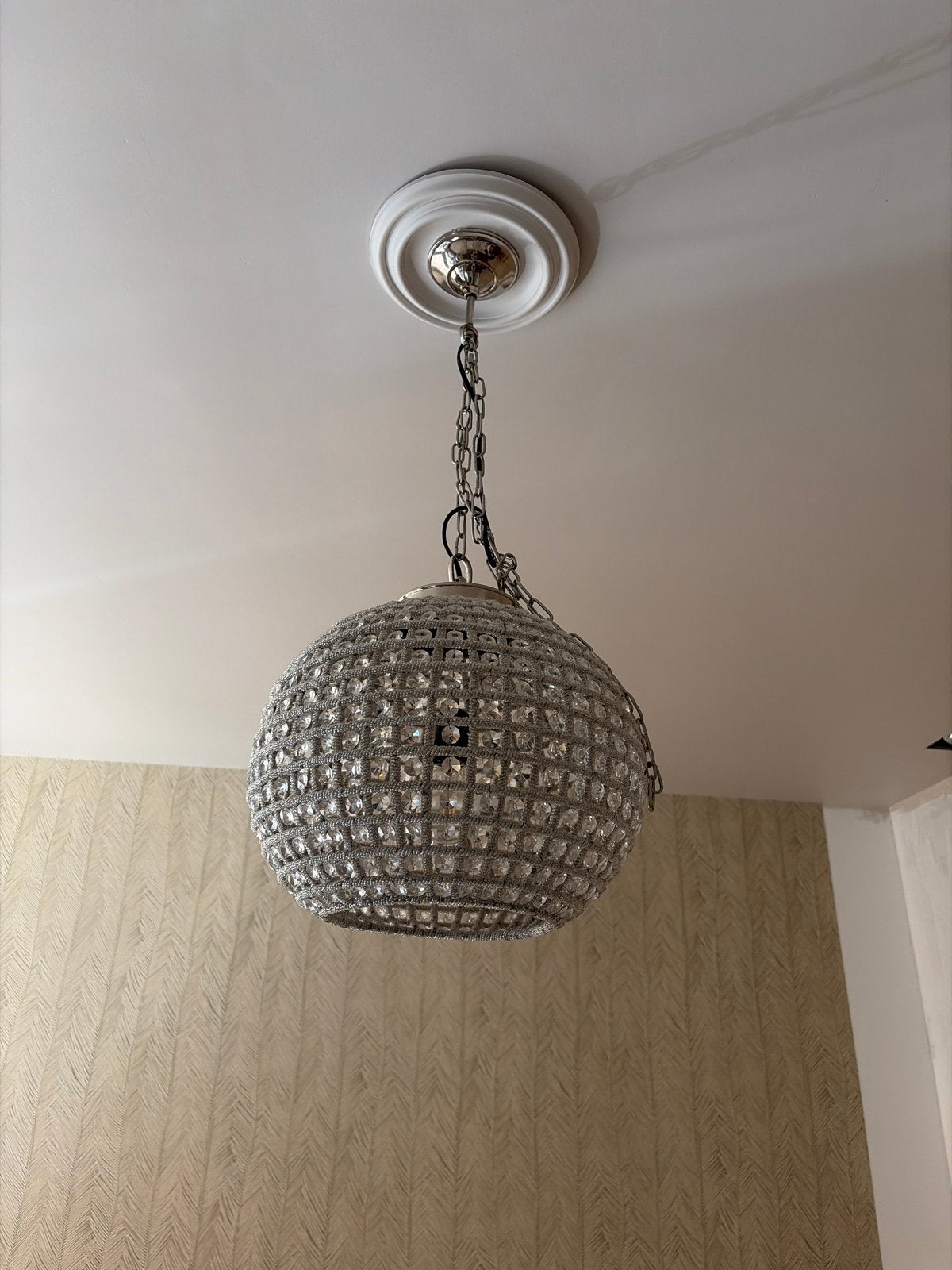 1 riviera maison Kroonluchter-achtige lamp, Huis en Inrichting, Ophalen, Gebruikt, Metaal, E27 (groot)