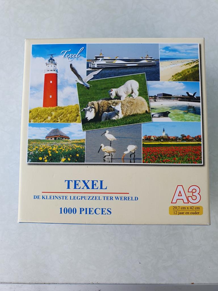 A3 mini puzzel - Texel, Ophalen of Verzenden, 500 t/m 1500 stukjes, Zo goed als nieuw