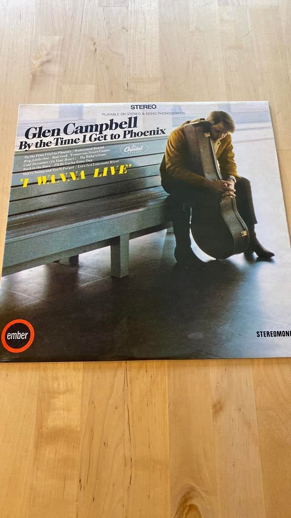 Vinyl lp Glen Campbell - I wanna live, Ophalen of Verzenden, Zo goed als nieuw, 12 inch