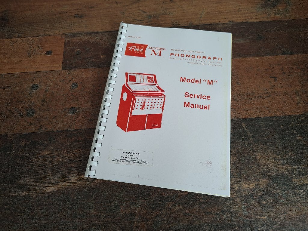 Service Manual: Rowe-AMi JBM (1964) jukebox nieuw !!, Verzamelen, Verzenden, Nieuw, 1950 tot 1960, Seeburg