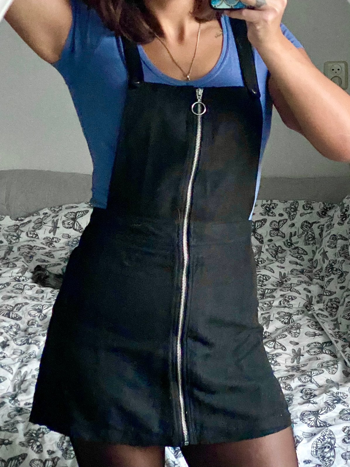 H&M Divided Salopette jurk Suede - Maat 36, Verzenden, Zo goed als nieuw, Maat 36 (S), Boven de knie