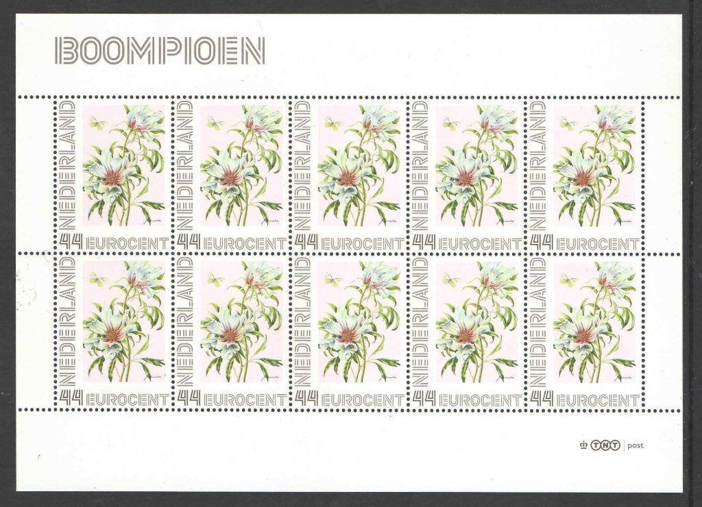 Bloemenpracht op postzegels: Boompioen, Ophalen of Verzenden, Na 1940, Postfris
