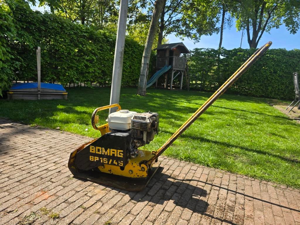 Bomag 15/45 benzine trilplaat., Ophalen, Gebruikt