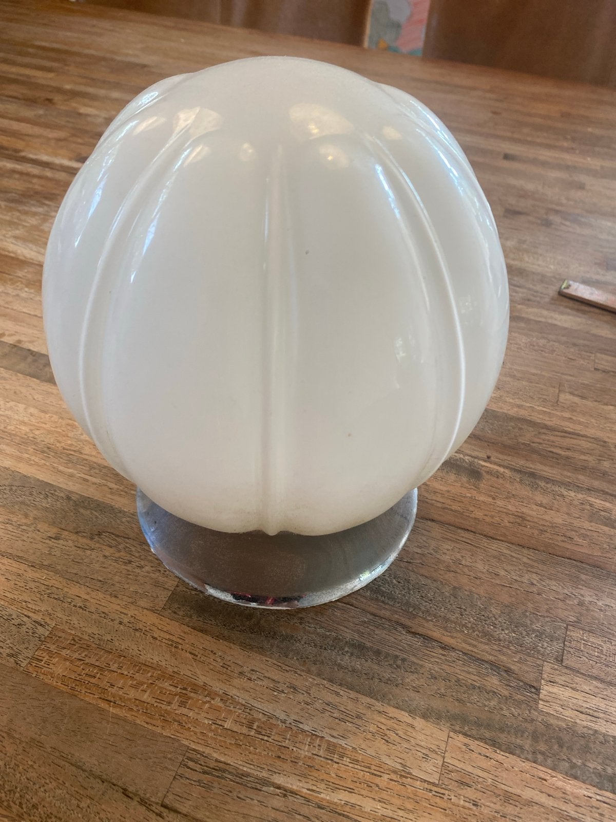 Vintage Art Deco Plafondlamp Melkglas, Ophalen of Verzenden