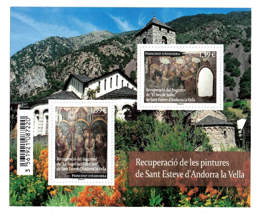 Jaar 2025 Fr.Andorra. Bloc Recuperacio de les pintures de Sa, Ophalen of Verzenden, Overige landen, Postfris
